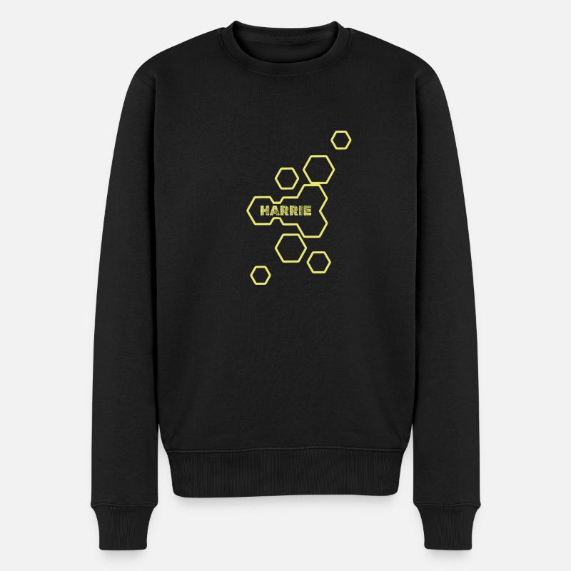 Harrie - Männer Premium Bio Pullover - Schwarz