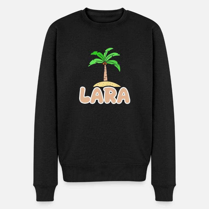 Geschenk für Lara - Männer Premium Bio Pullover - Schwarz