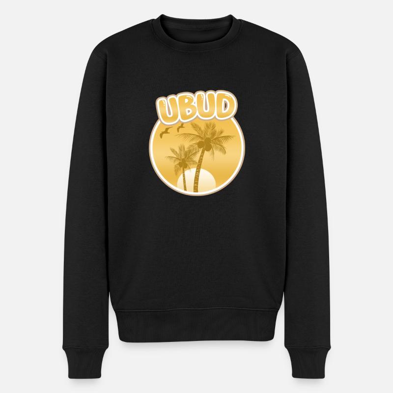 Ubud - Männer Premium Bio Pullover - Schwarz