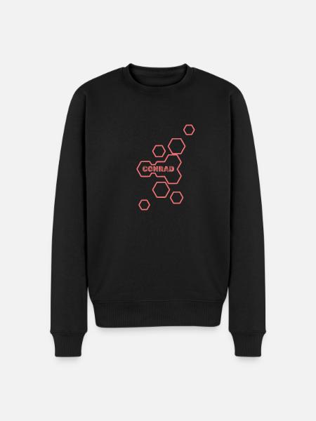 Gift for Conrad - Men's Premium Organic Jumper - black