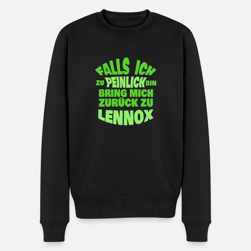 Lennox - Männer Premium Bio Pullover - Schwarz