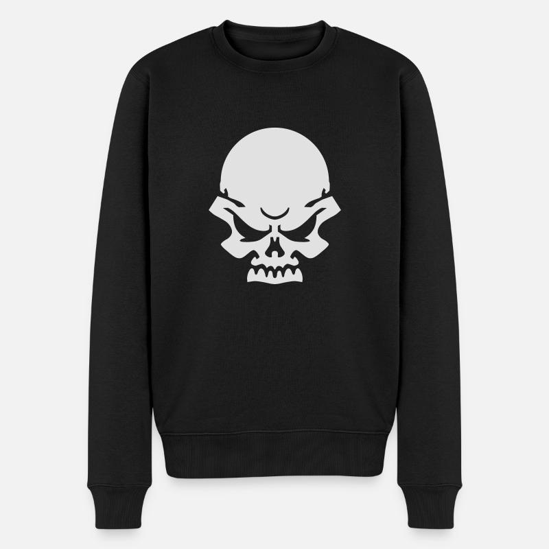 tête de mort - Pull Premium bio Homme - noir