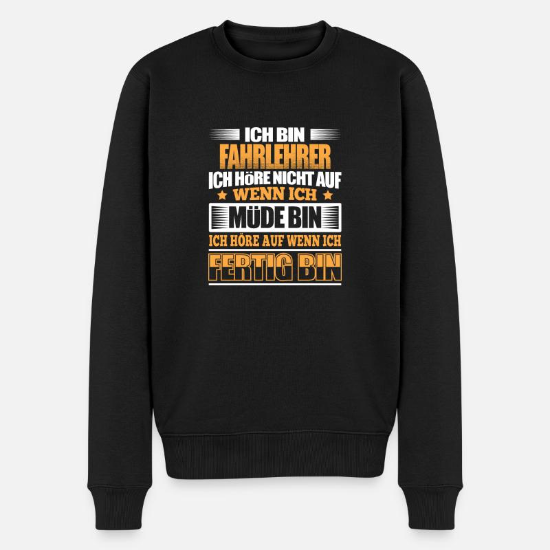 FAHRLEHRER - Der Fertigsteller - Männer Premium Bio Pullover - Schwarz