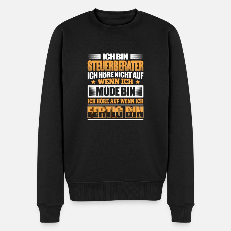 STEUERBERATER - Der Fertigsteller - Männer Premium Bio Pullover - Schwarz