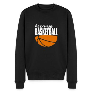 Basketball - Männer Premium Bio Pullover - Schwarz - Vorne - Nico (187cm)