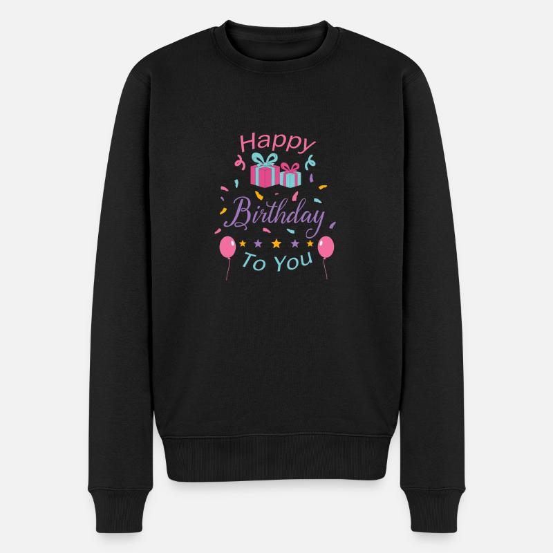 Joyeux anniversaire à toi - Pull Premium bio Homme - noir
