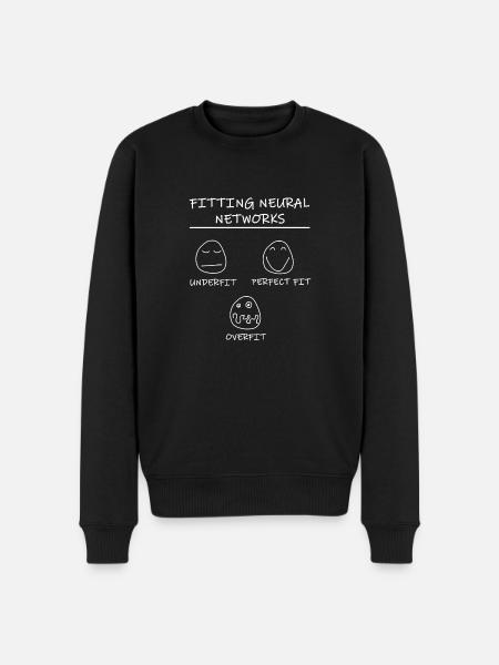 Datascience: Neural Networks Model Fitting (hvid) - Økologisk premium-sweatshirt til mænd - sort
