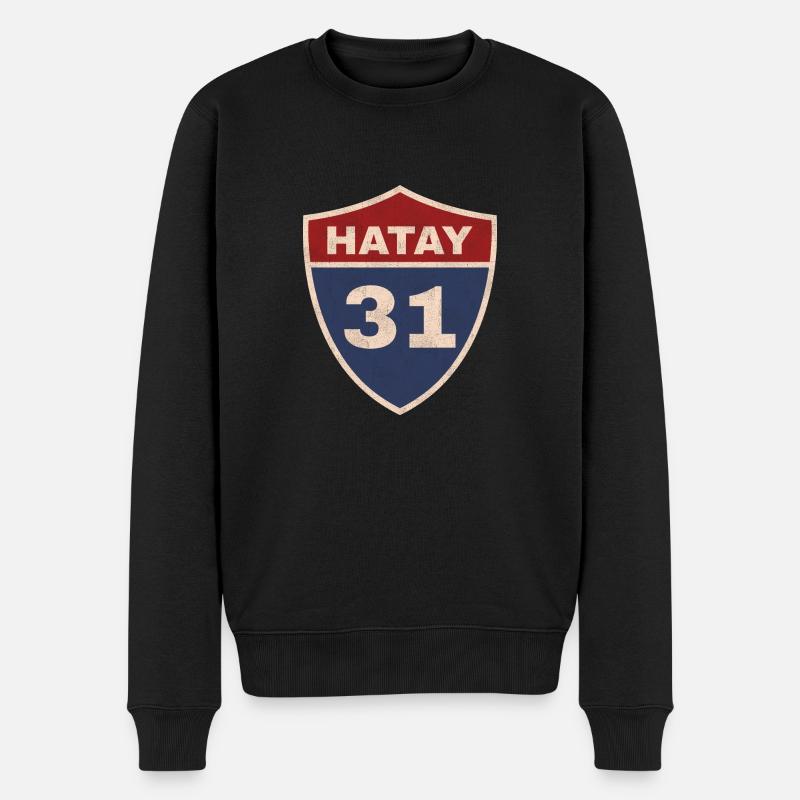 Hatay - Männer Premium Bio Pullover - Schwarz