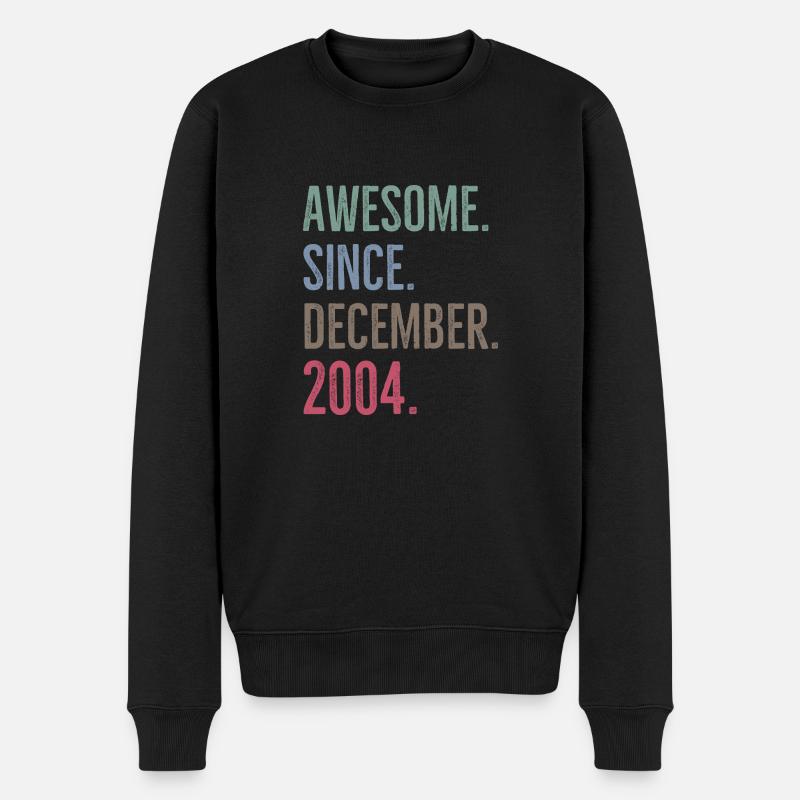 Awesome seit Dezember 2004 - Männer Premium Bio Pullover - Schwarz