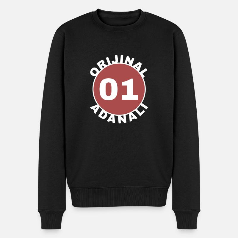 Adana - Männer Premium Bio Pullover - Schwarz