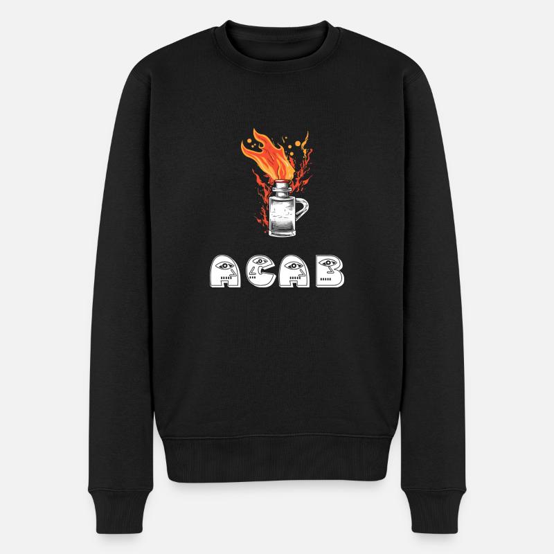 ACAB - Männer Premium Bio Pullover - Schwarz