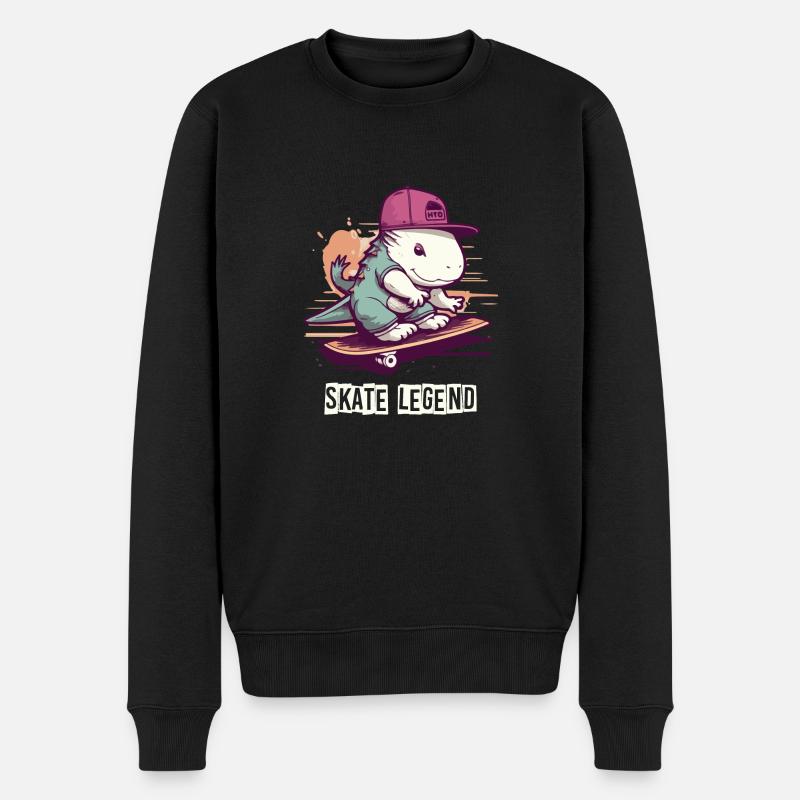 Légende du skate - Pull Premium bio Homme - noir
