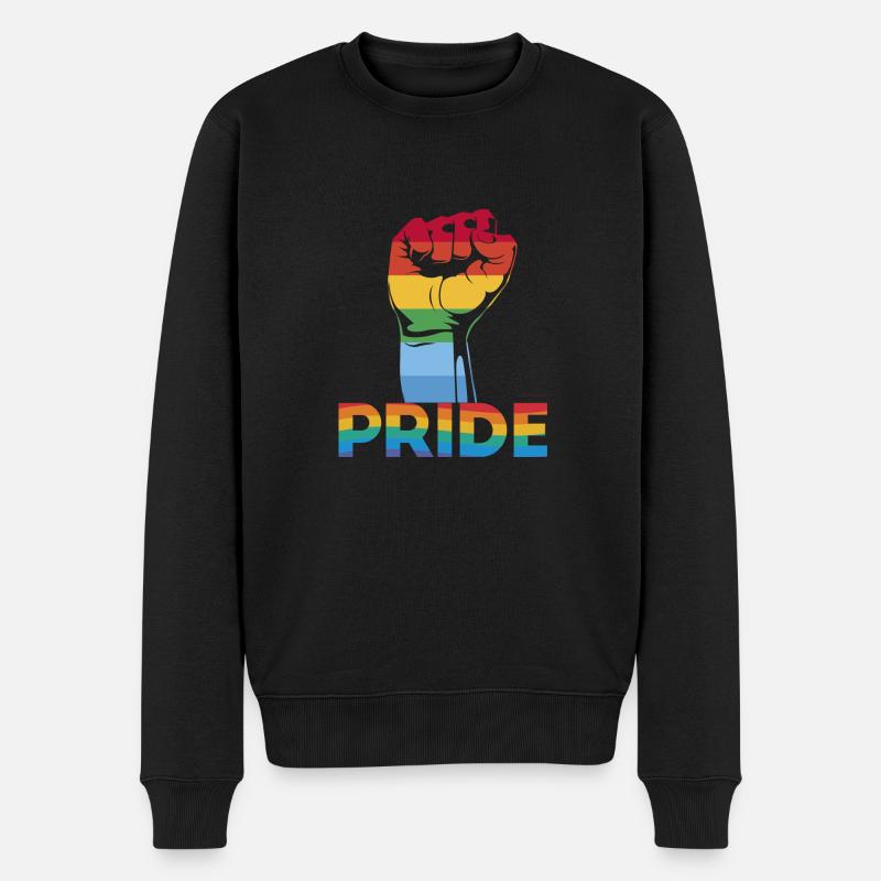Pride - Männer Premium Bio Pullover - Schwarz