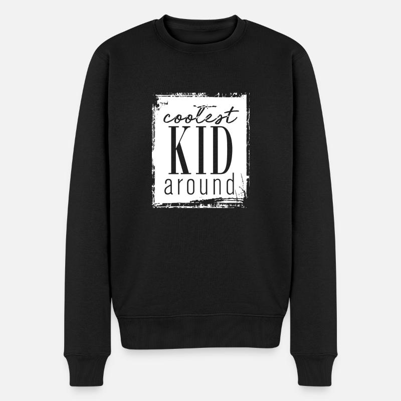 Coolest Kid around - Männer Premium Bio Pullover - Schwarz