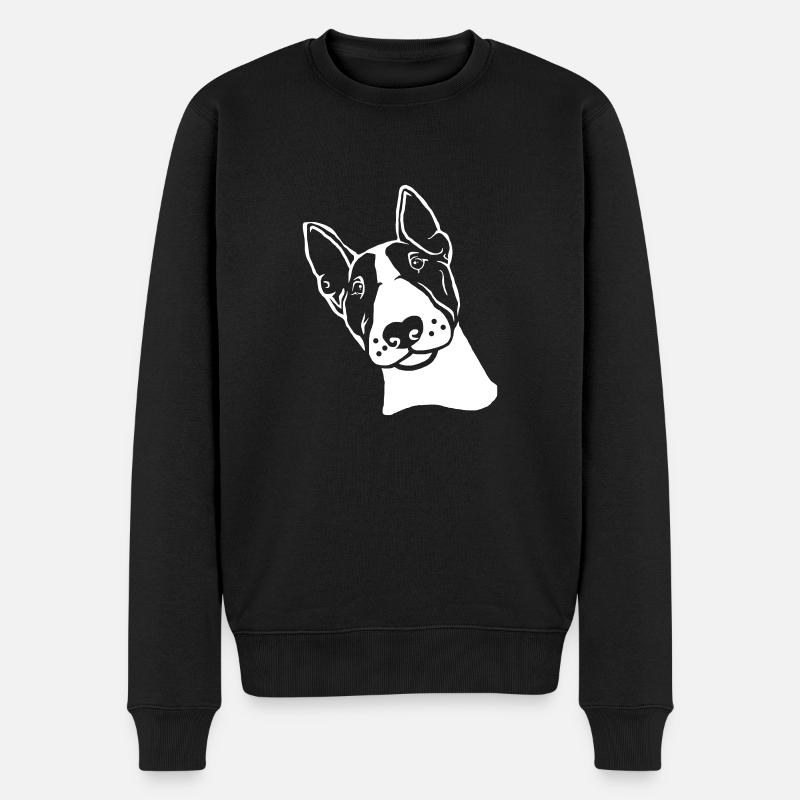 Miniatur Bullterrier - Männer Premium Bio Pullover - Schwarz