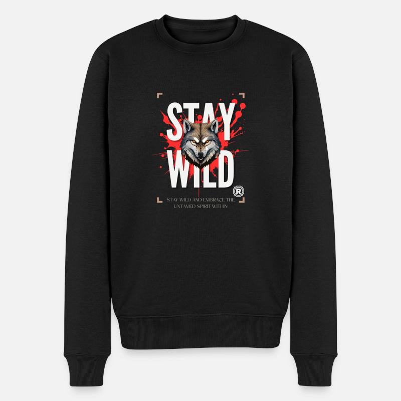 Restez motivé - Pull Premium bio Homme - noir