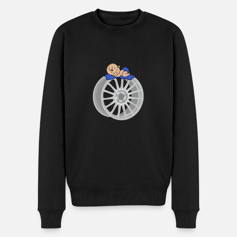 Baby - Männer Premium Bio Pullover - Schwarz