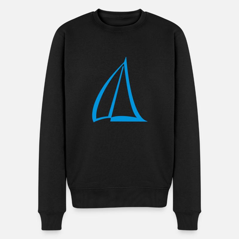 Segel Einfarbig Pictogram - Männer Premium Bio Pullover - Schwarz