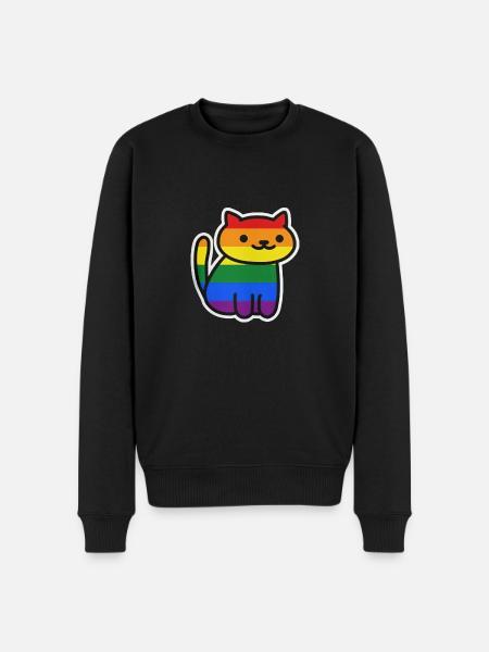 Cat Pride Gay - Men's Premium Organic Jumper - black