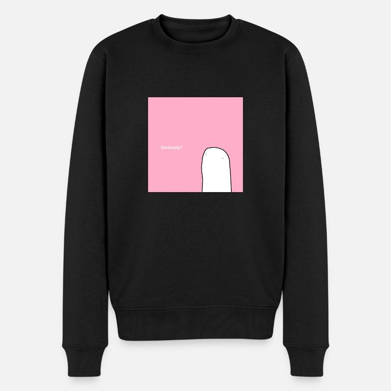ernst? - Männer Premium Bio Pullover - Schwarz