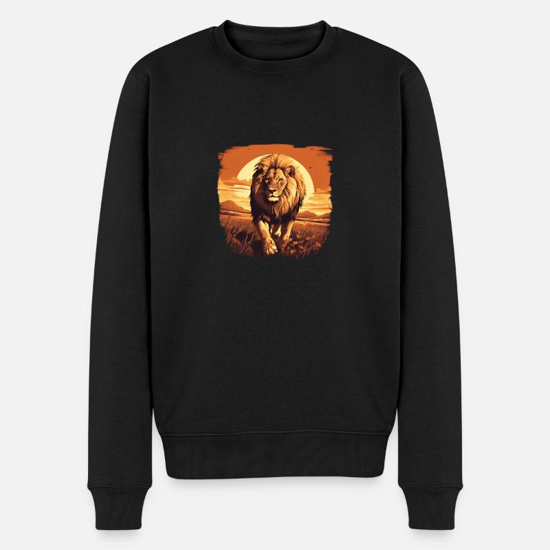 Le Roi, le Lion - Pull Premium bio Homme - noir