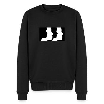 Shapeshift - Männer Premium Bio Pullover - Schwarz - Vorne - Nico (187cm)