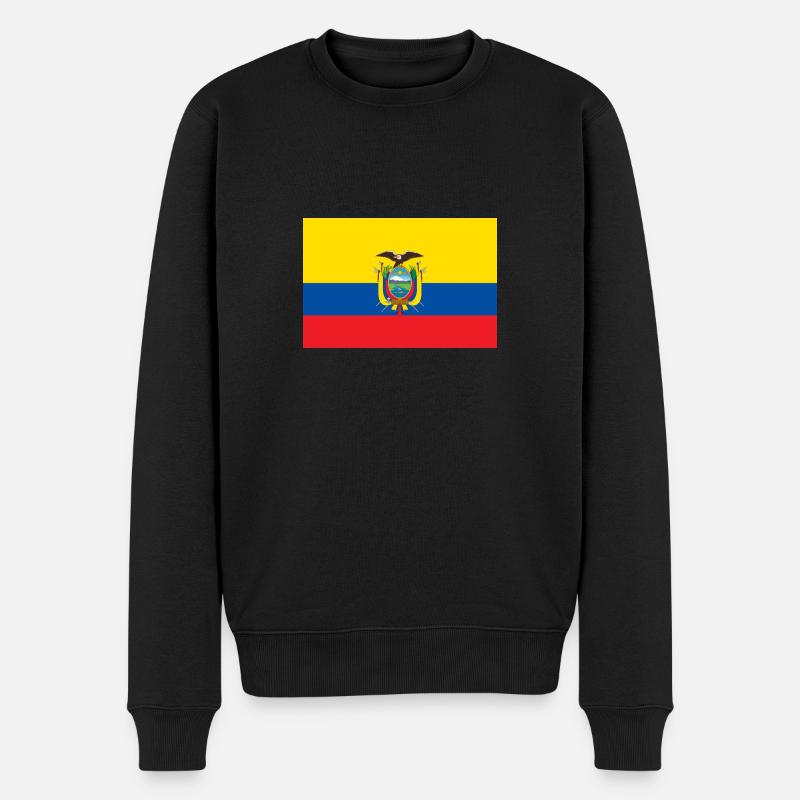 Drapeau national de l Équateur - Pull Premium bio Homme - noir