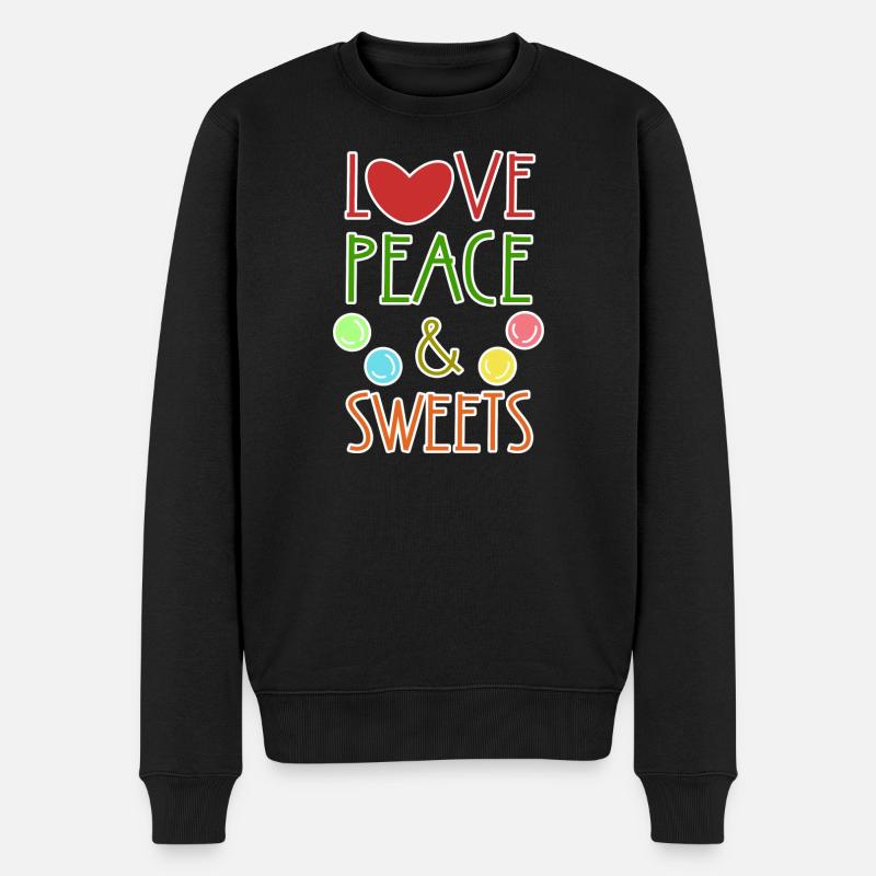 Cool Statement Dessert sucré - Pull Premium bio Homme - noir