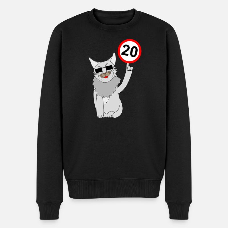 Geburtstag 20 - Männer Premium Bio Pullover - Schwarz