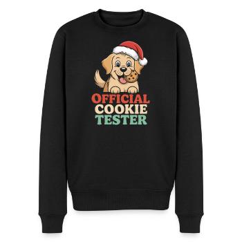 Chien de Noël Humour - Pull Premium bio Homme - noir - Devant - Nico (187cm)