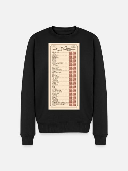 Ye Olde Cheese Emporium Sketch - Men's Premium Organic Jumper - black