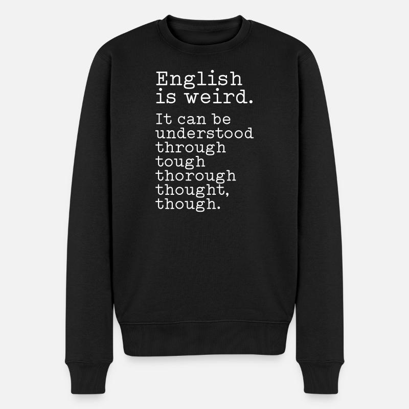 L’anglais, c’est bizarre - Pull Premium bio Homme - noir