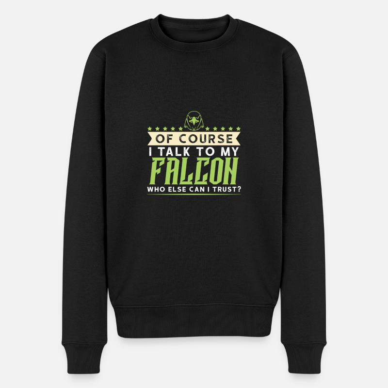 falknerei falke - Männer Premium Bio Pullover - Schwarz