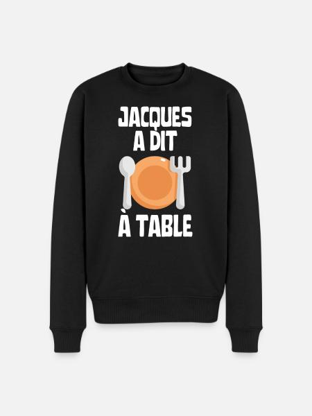Jacques a dit à table - Pull Premium bio Homme - noir