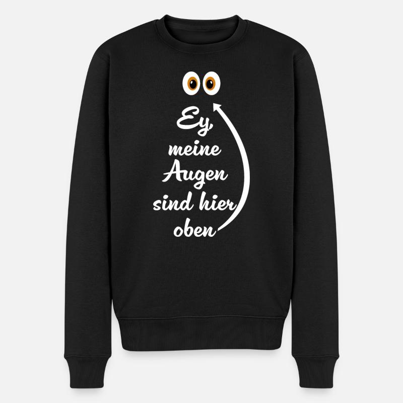 J’ai les yeux en l’air - Pull Premium bio Homme - noir