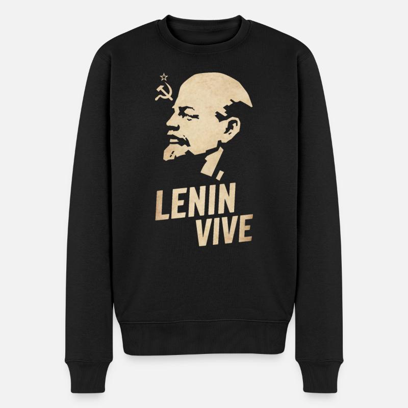 Lénine vit - Pull Premium bio Homme - noir