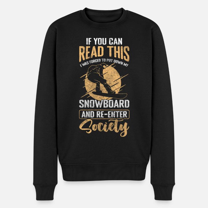 Snowboard Snow Tailgrab Jump - Pull Premium bio Homme - noir