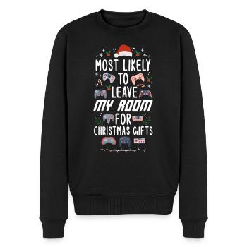 Noël Noël Gaming Gamer Dire Drôle D’humour - Pull Premium bio Homme - noir - Devant - Nico (187cm)