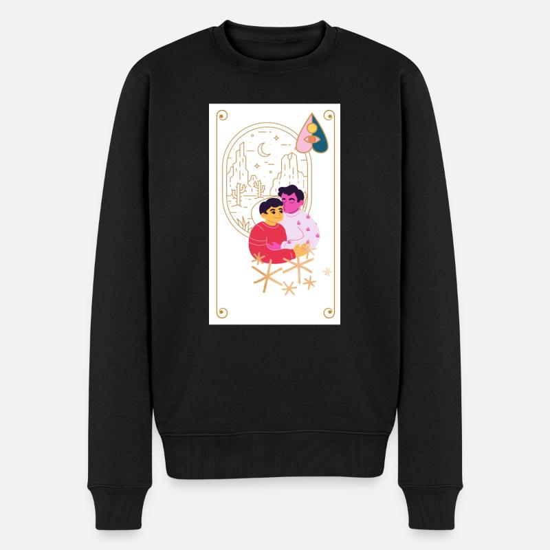 Papa et fils - Pull Premium bio Homme - noir