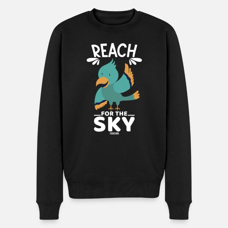 Atteindre le ciel - Pull Premium bio Homme - noir