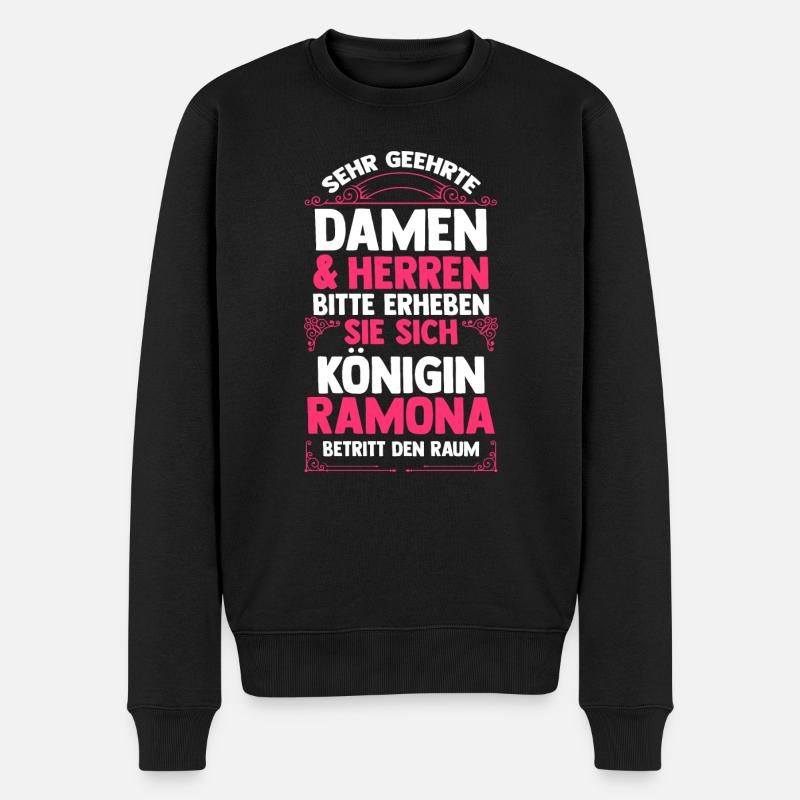 Ramona - Männer Premium Bio Pullover - Schwarz