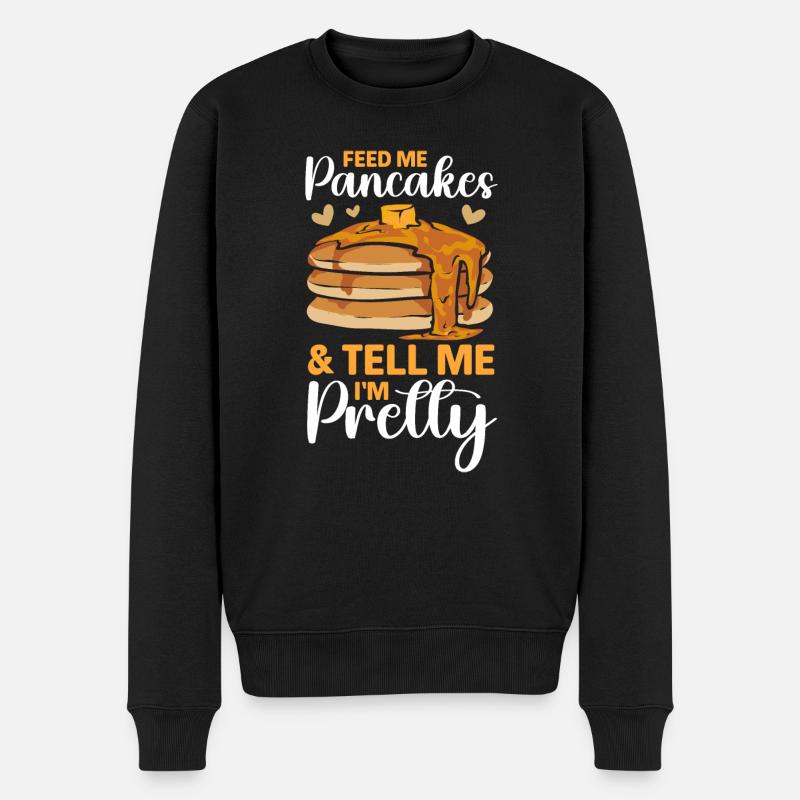 Pancake Breakfast Pancakes - Men's Premium Organic Jumper - black