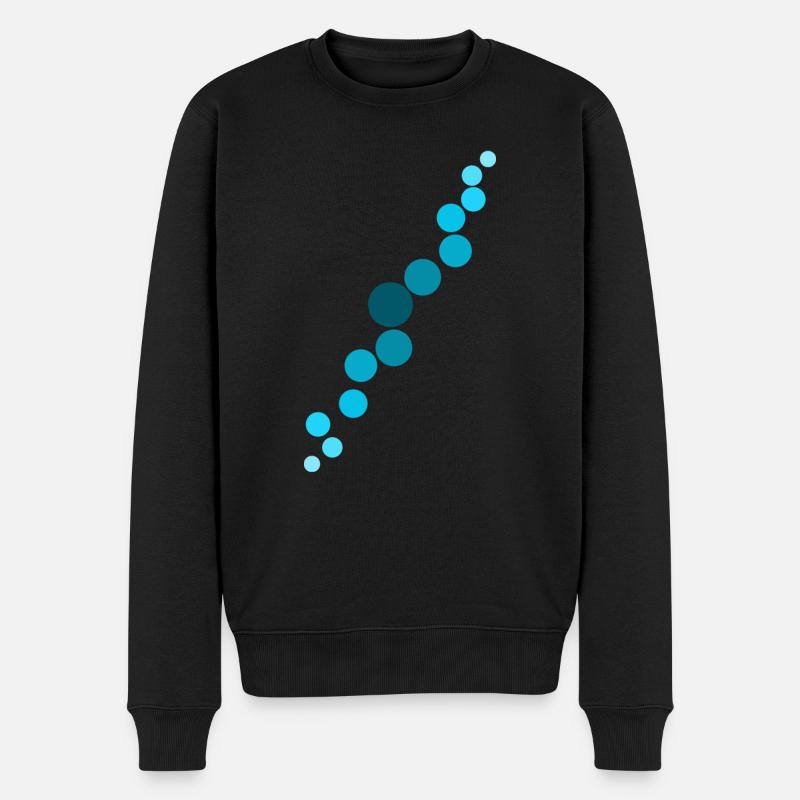 Bulles bleues - Pull Premium bio Homme - noir