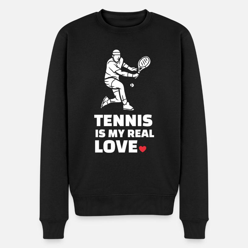 J’adore le tennis - Pull Premium bio Homme - noir