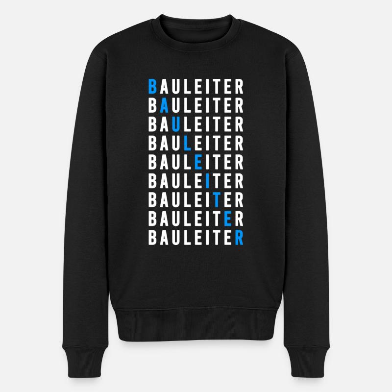 Bauleiter - Männer Premium Bio Pullover - Schwarz