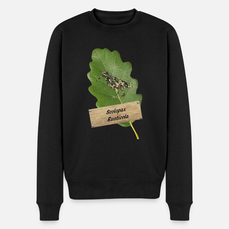 OBV - Scolopax Rusticola # 4 Camo Becasse - Männer Premium Bio Pullover - Schwarz