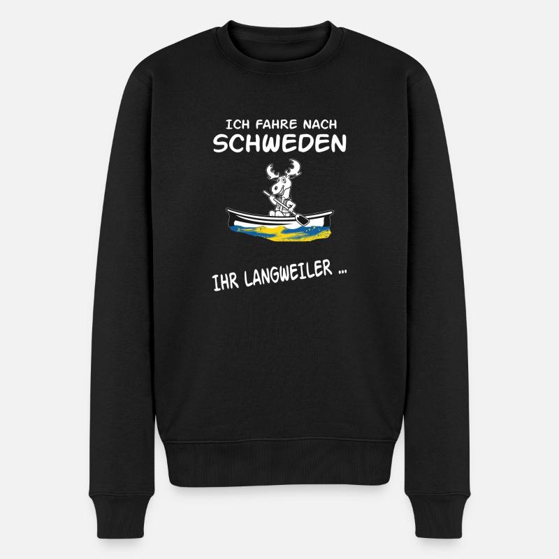 Langweiler Schweden - Männer Premium Bio Pullover - Schwarz