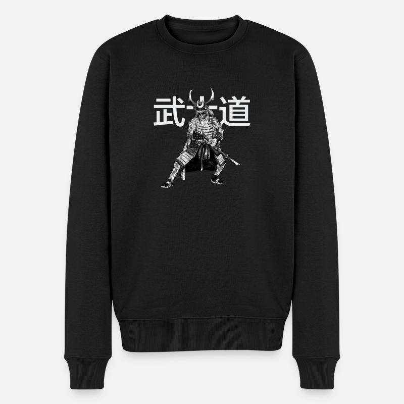 Samurai - Bushido - Pull Premium bio Homme - noir