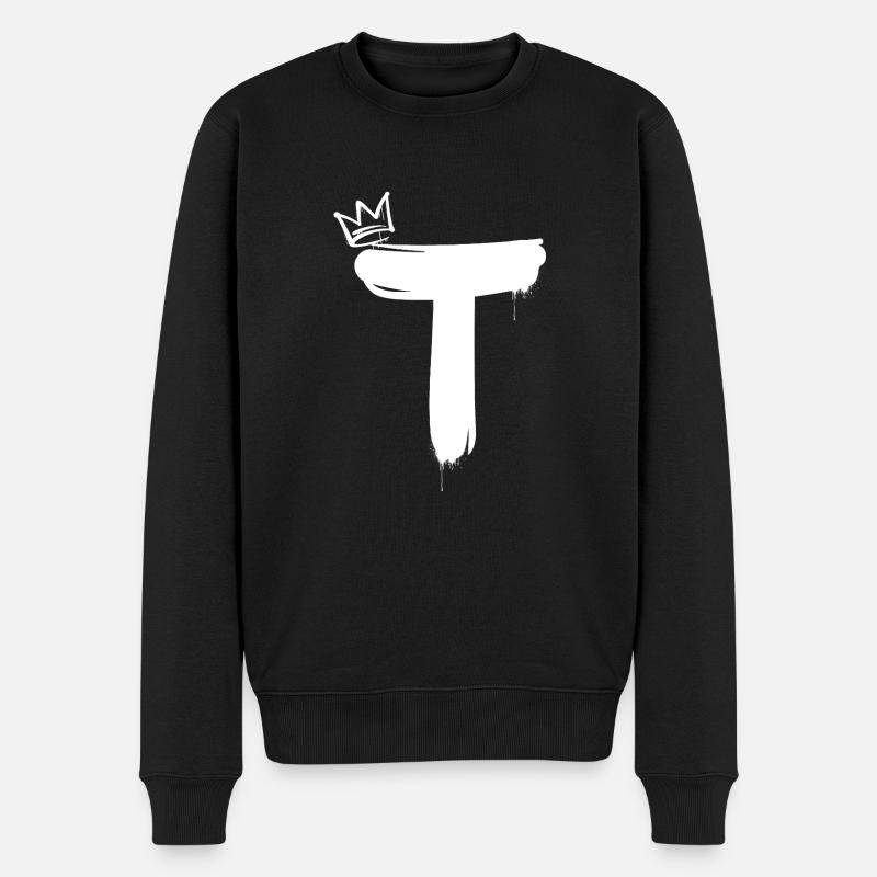 T - Männer Premium Bio Pullover - Schwarz