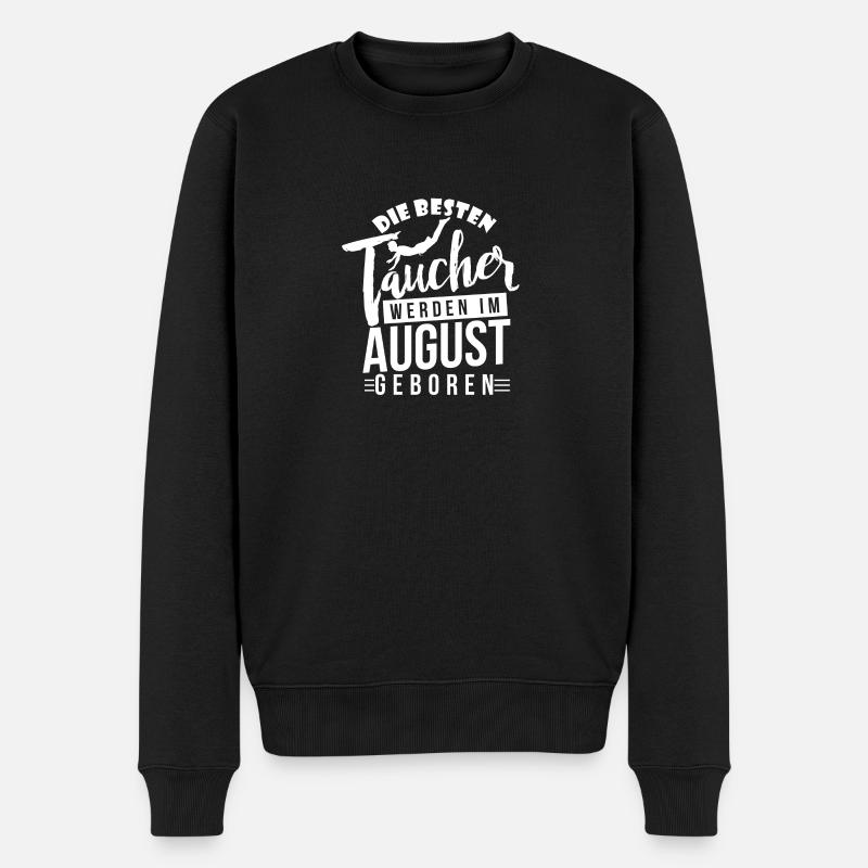 Tauchen - Taucher - Taucher Geburtstagsshirt - Männer Premium Bio Pullover - Schwarz